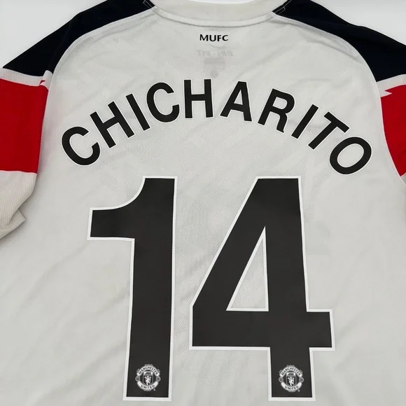 Chicharito #14 Manchester United 2010/2011 Away ORIGINAL Nike Soccer Jersey (L)